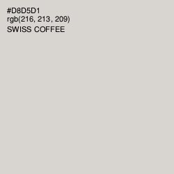 #D8D5D1 - Swiss Coffee Color Image